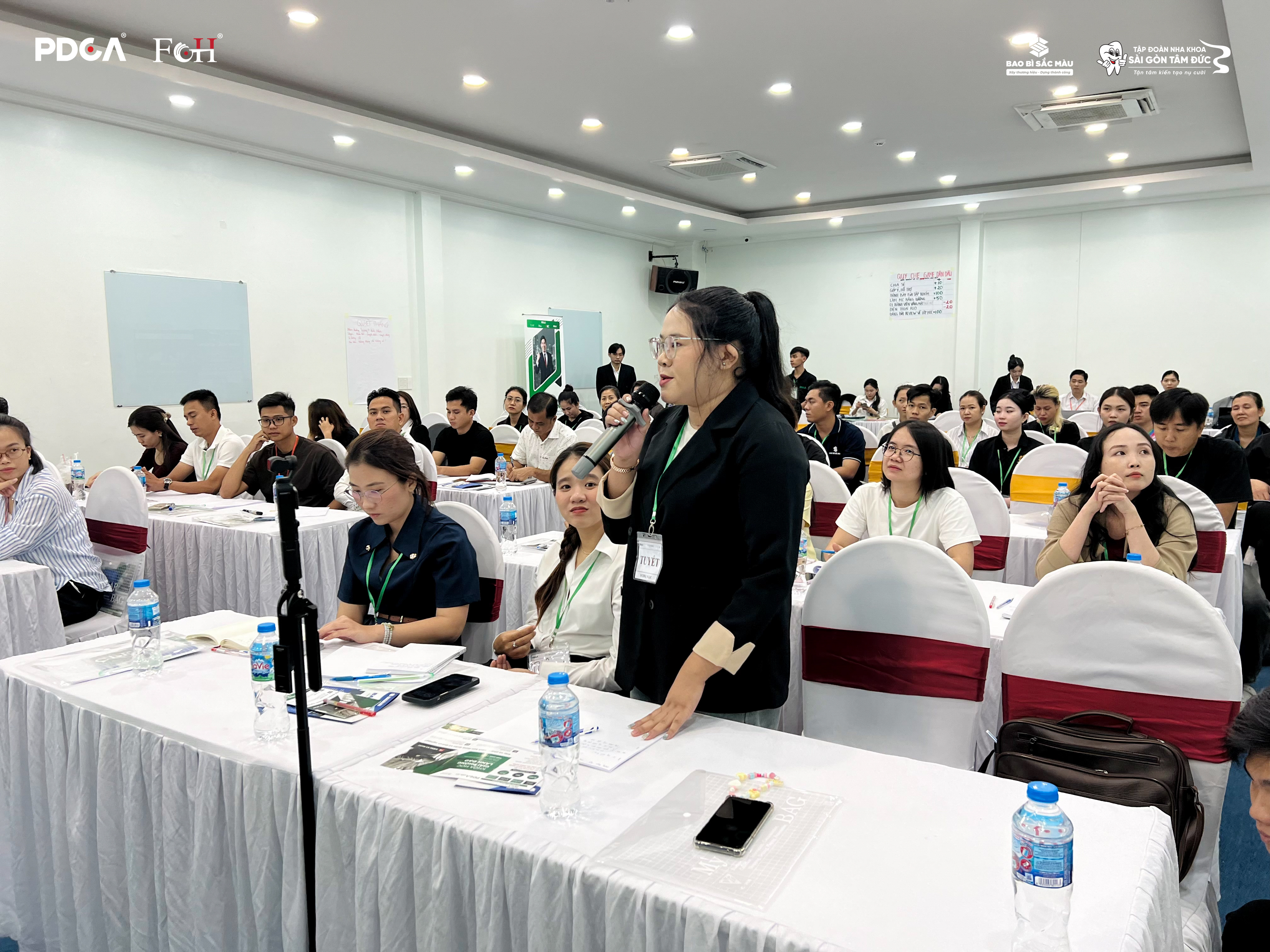 Học viên chia sẻ tại Workshop PDCA Miền Tây